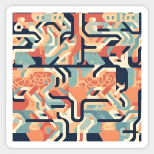 Abstract outlook - Abstract Mindset Seamless Pattern Sticker